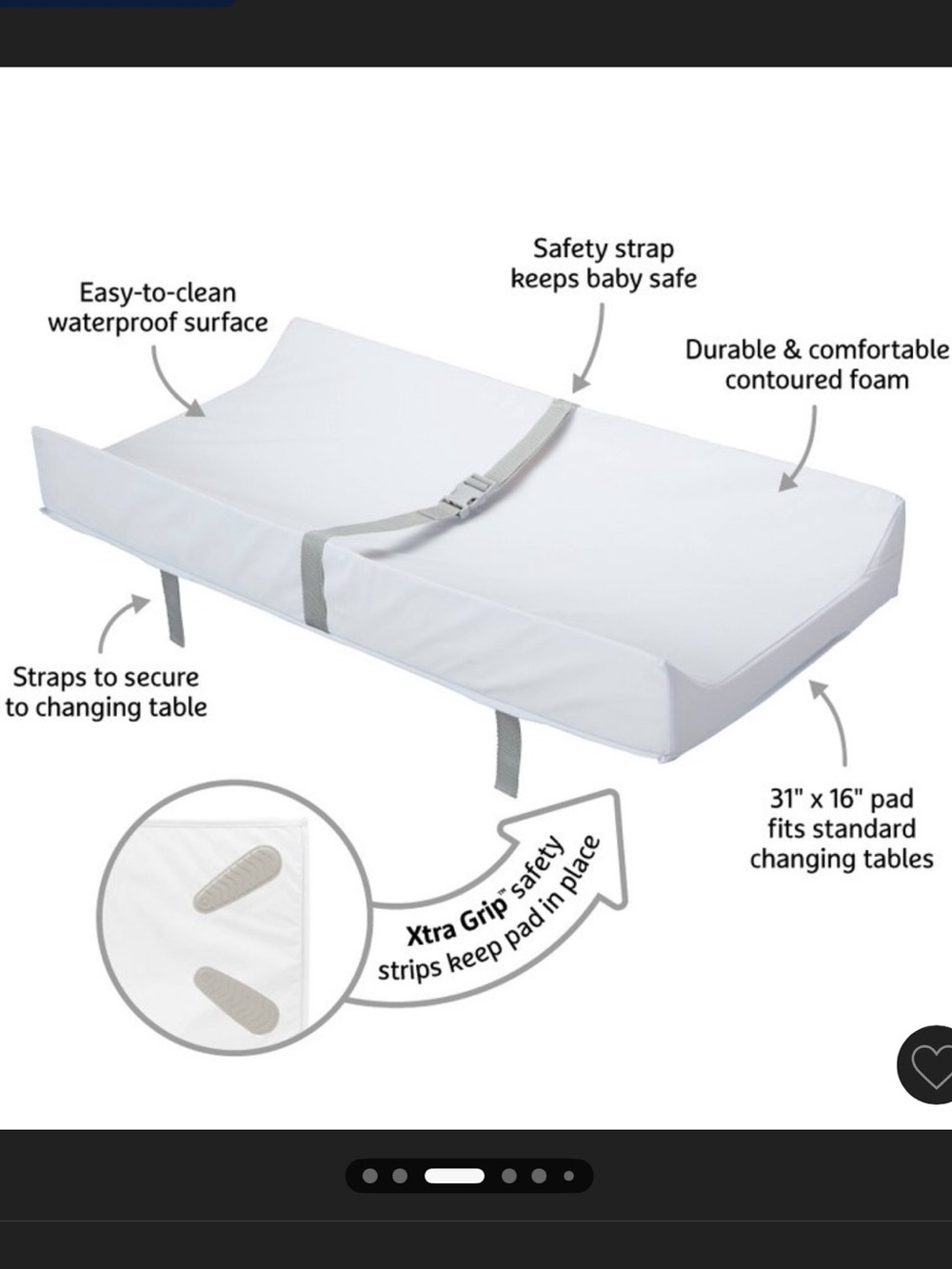Munchkin Waterproof Changing Pad - Picture 2 of 4